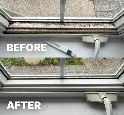 Interior window cleaning sils