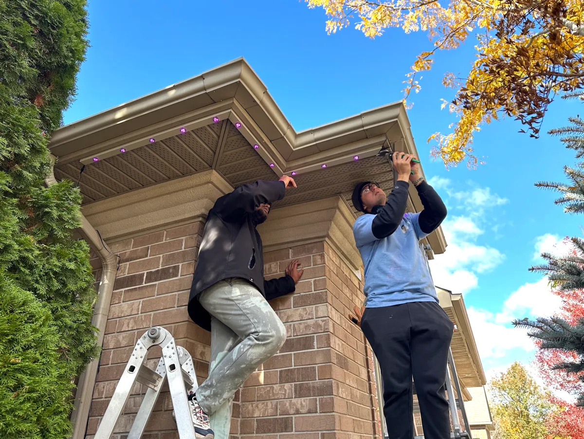 Curb appeal boost with LED lights