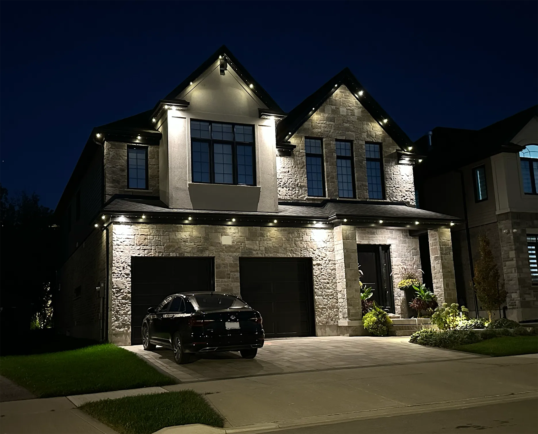Permanent LED Lights in Cambridge by Hero Washing